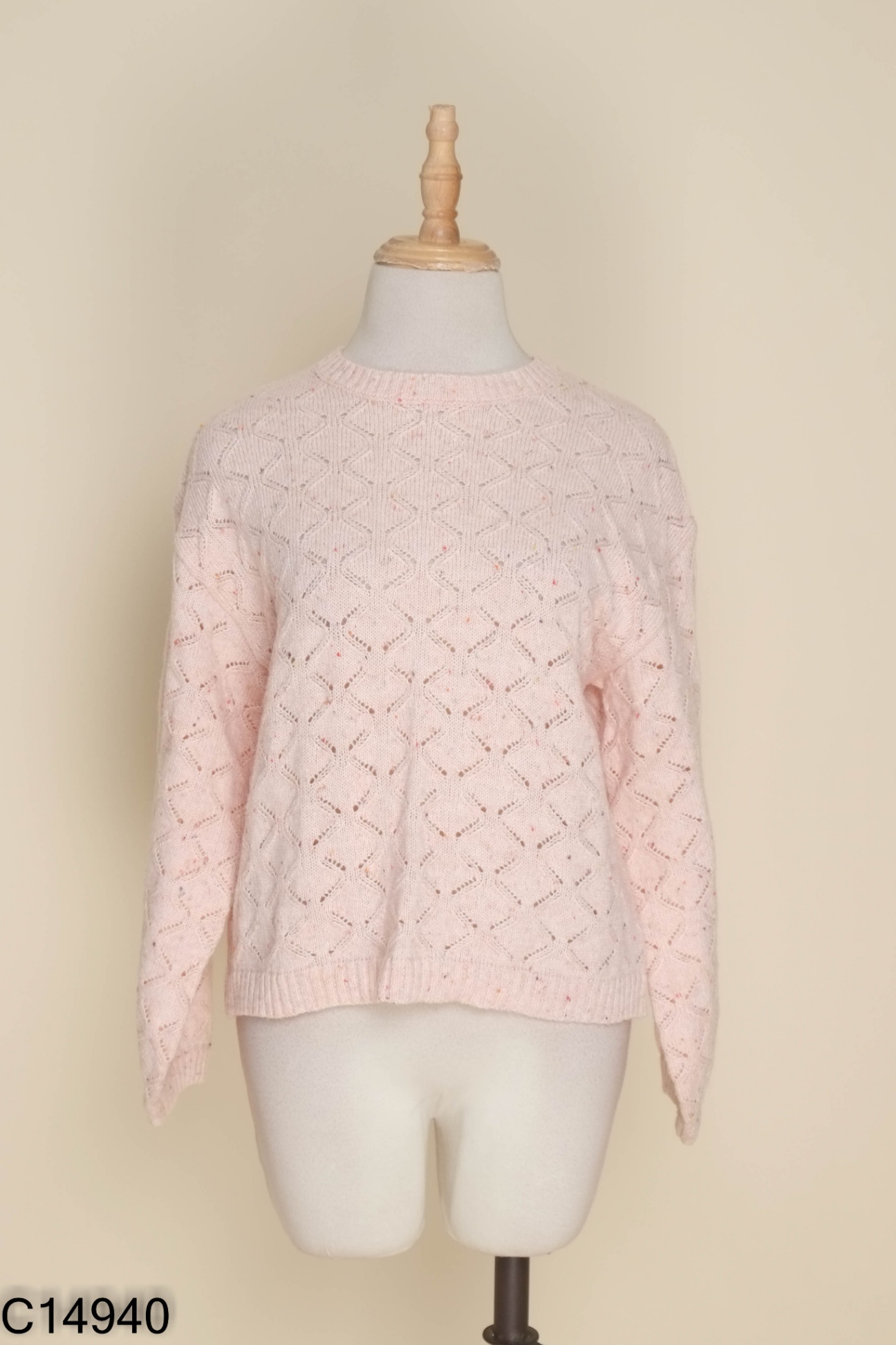 Áo len CANIFA hồng đan