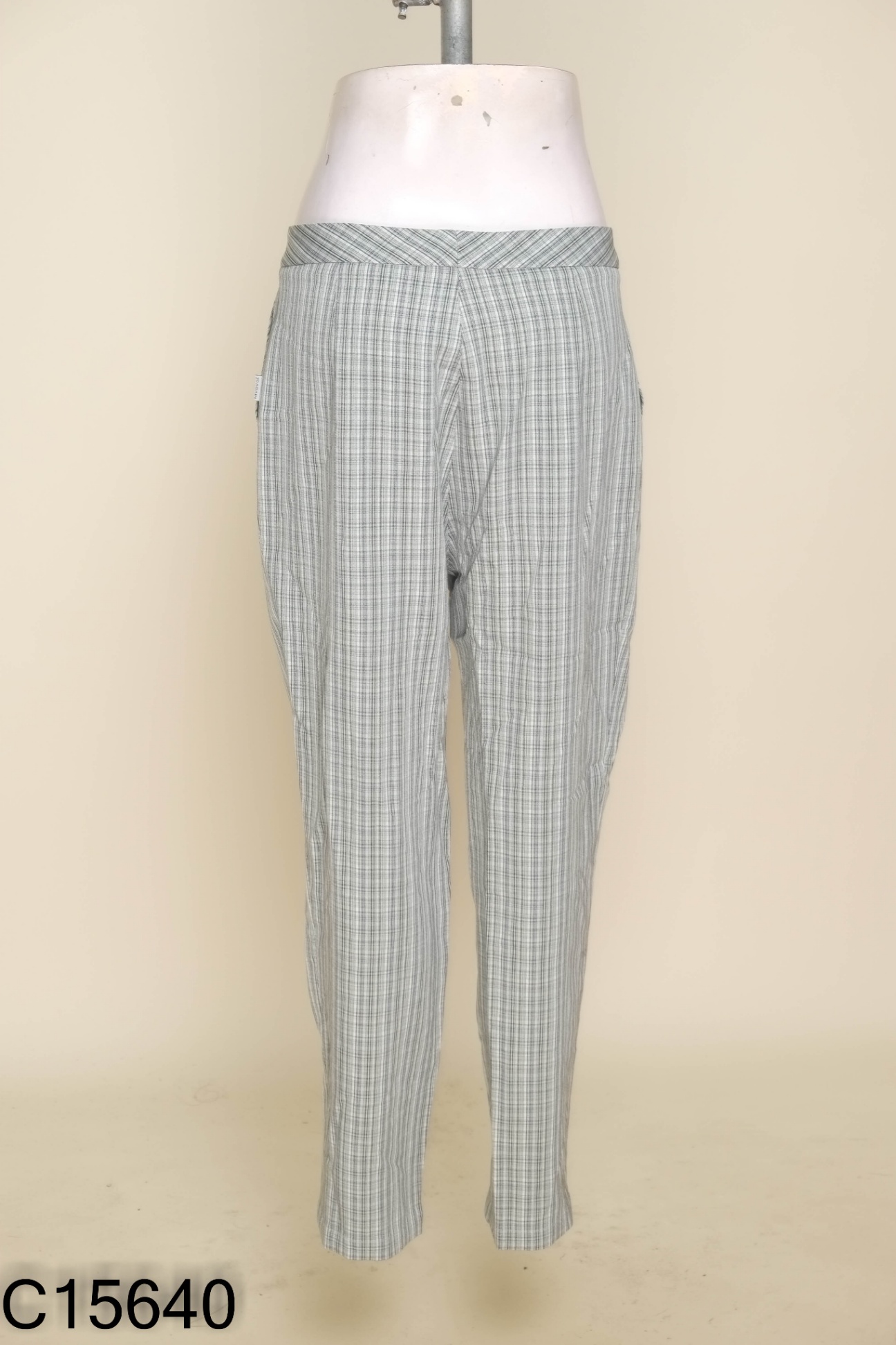 Quần 20AGAIN xám kẻ