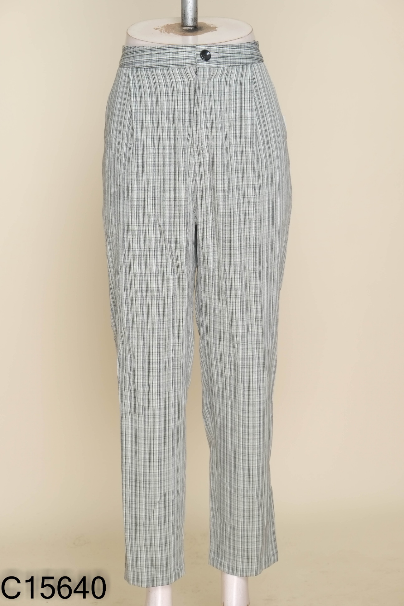 Quần 20AGAIN xám kẻ