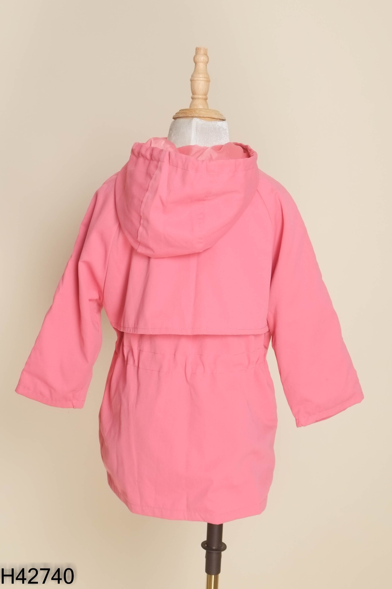 Áo khoác dáng dài hồng KIDS