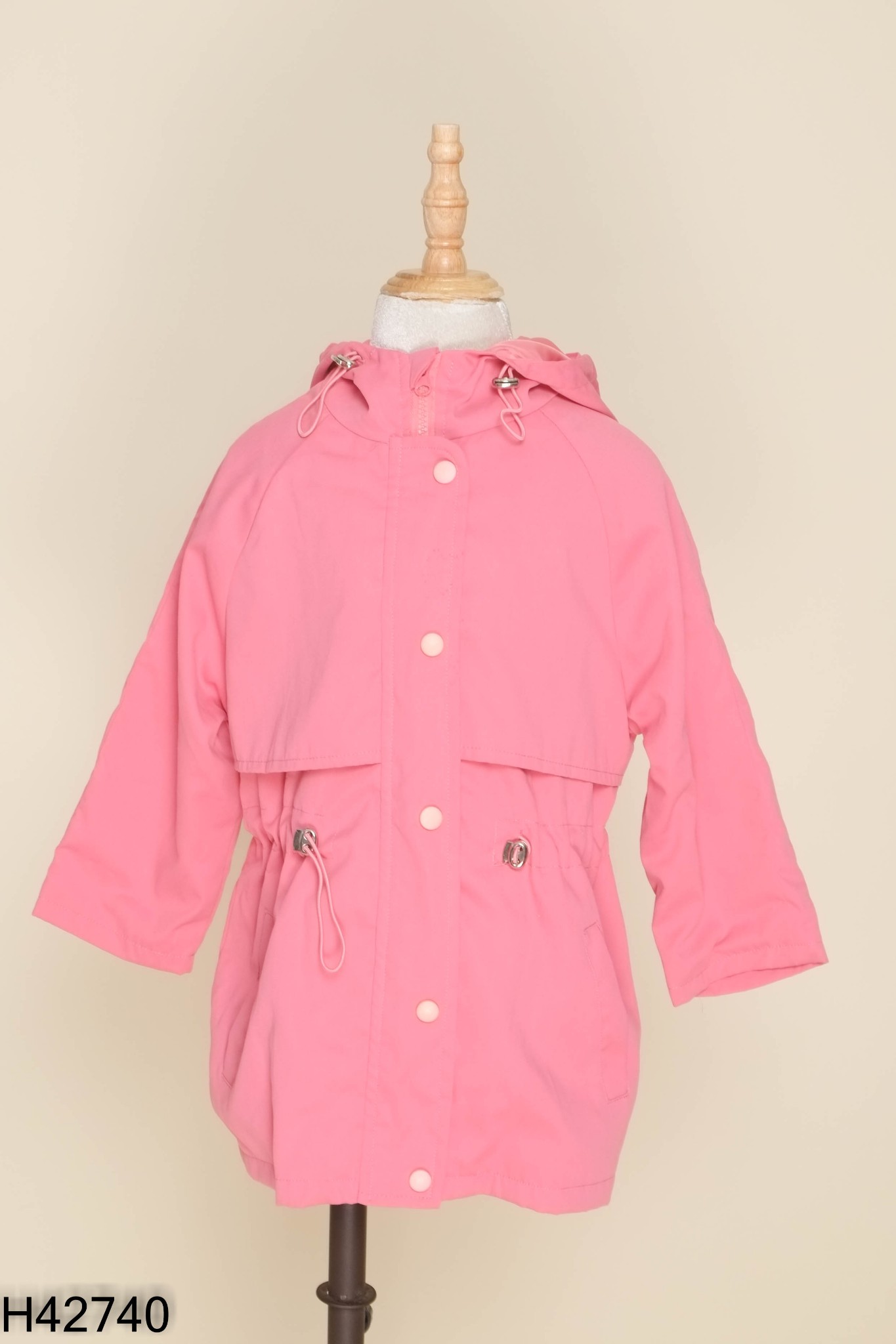 Áo khoác dáng dài hồng KIDS