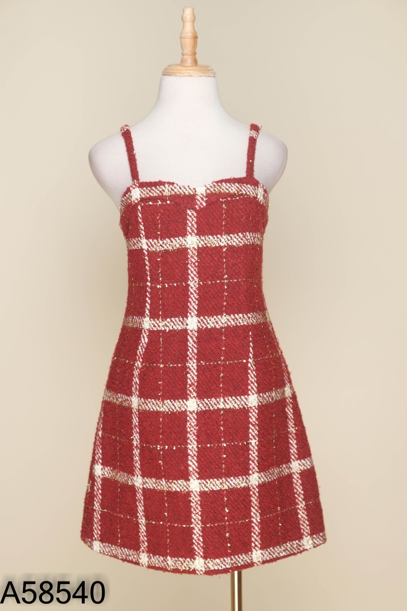 Váy 2 dây đoe kẻ trắng