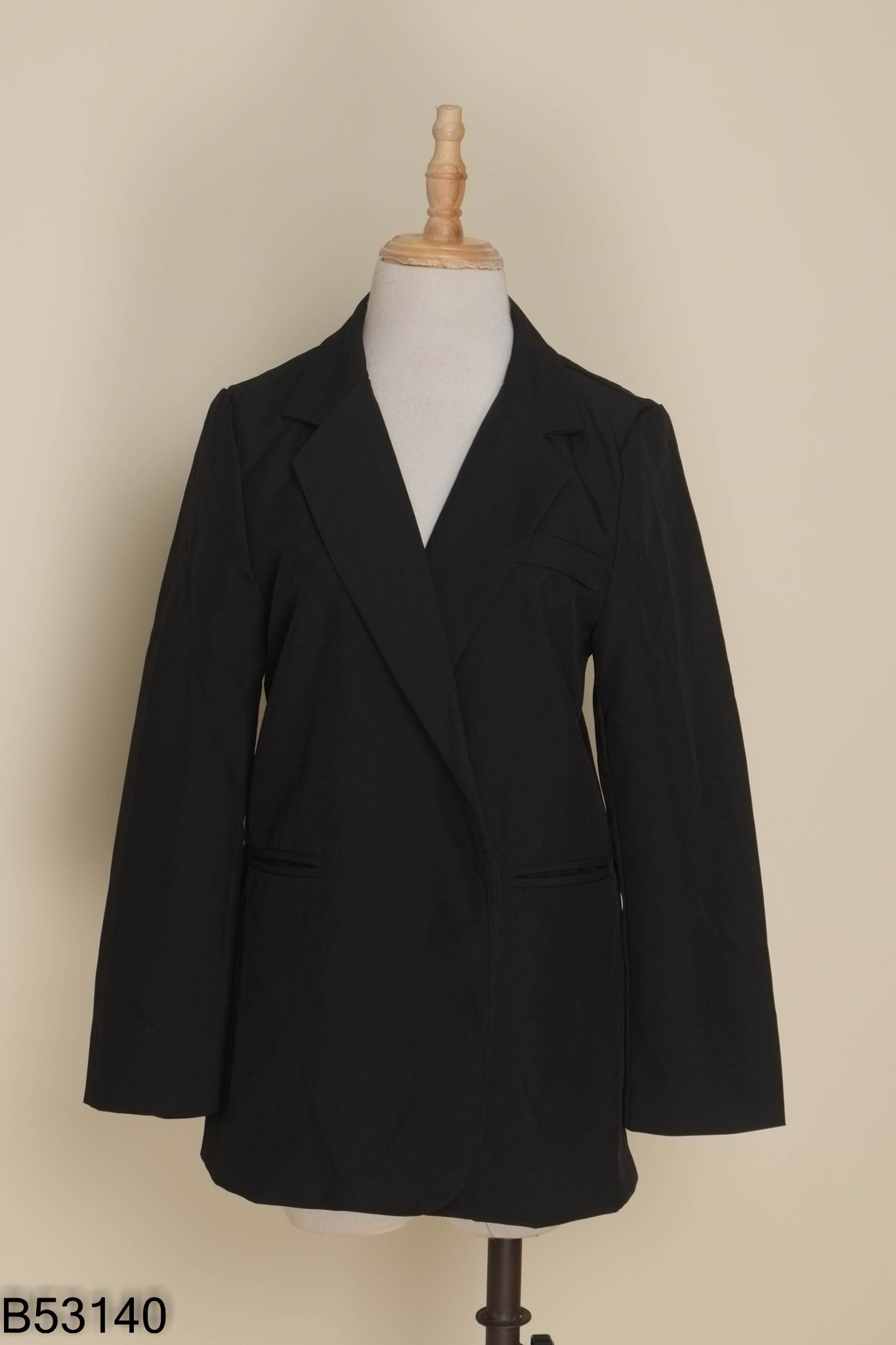 Áo khoác vest đen trơn