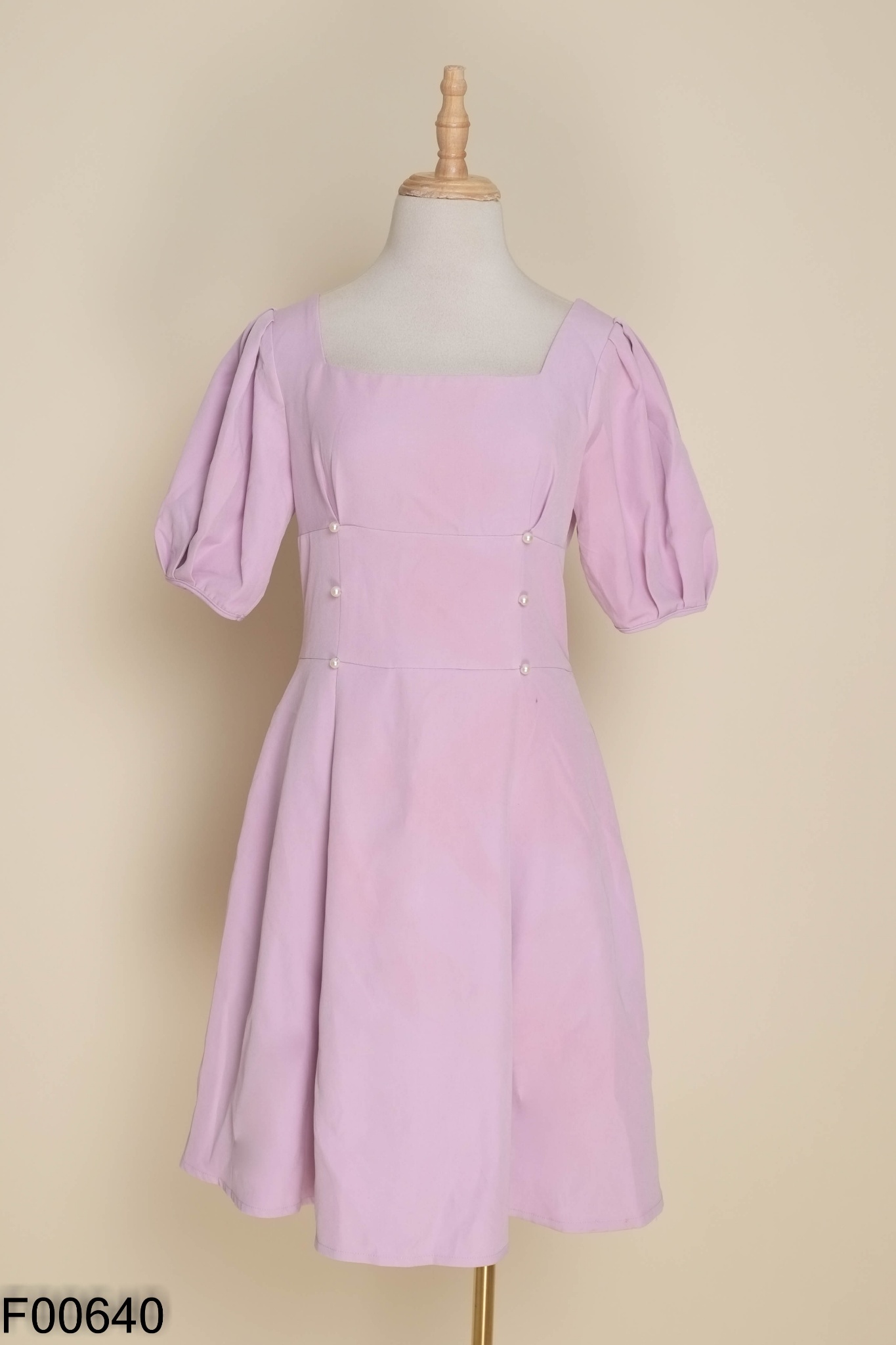 Váy tím GUMAC đính ngọc