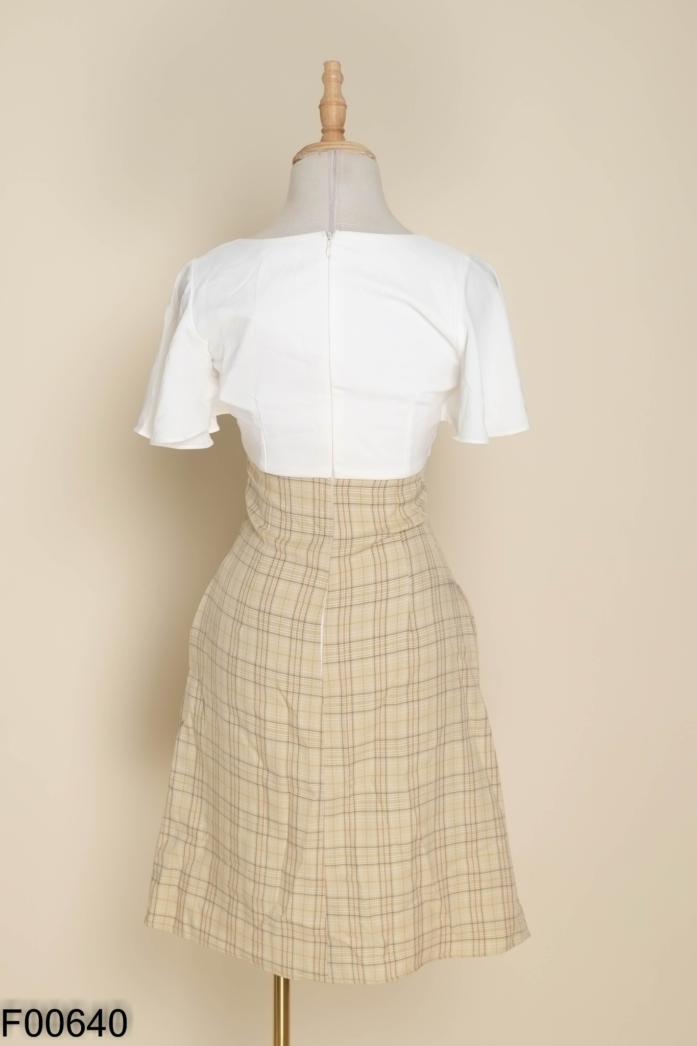 NEWTAG Váy be kẻ GUMAC phối trắng