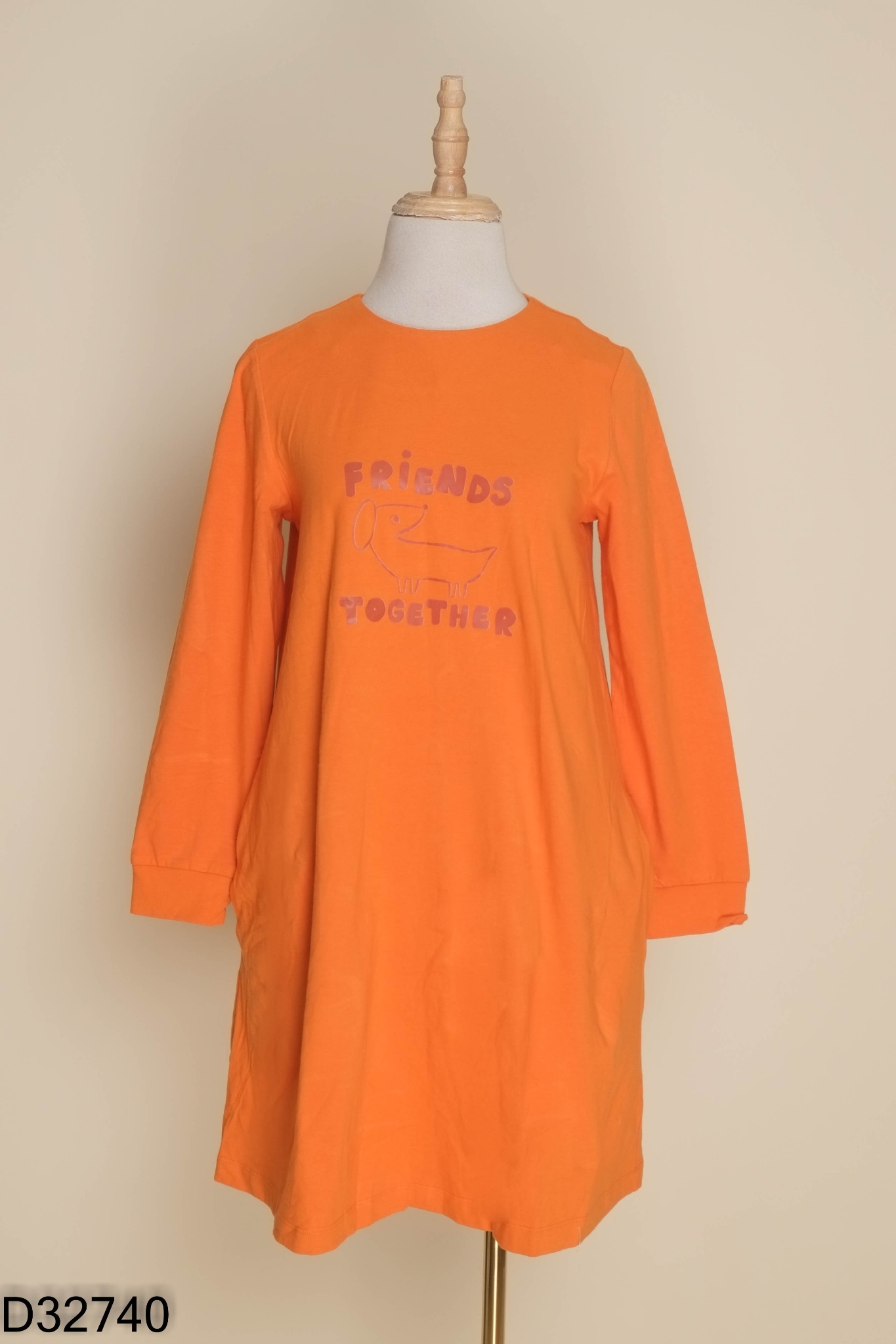 Váy thun cam IVY KID