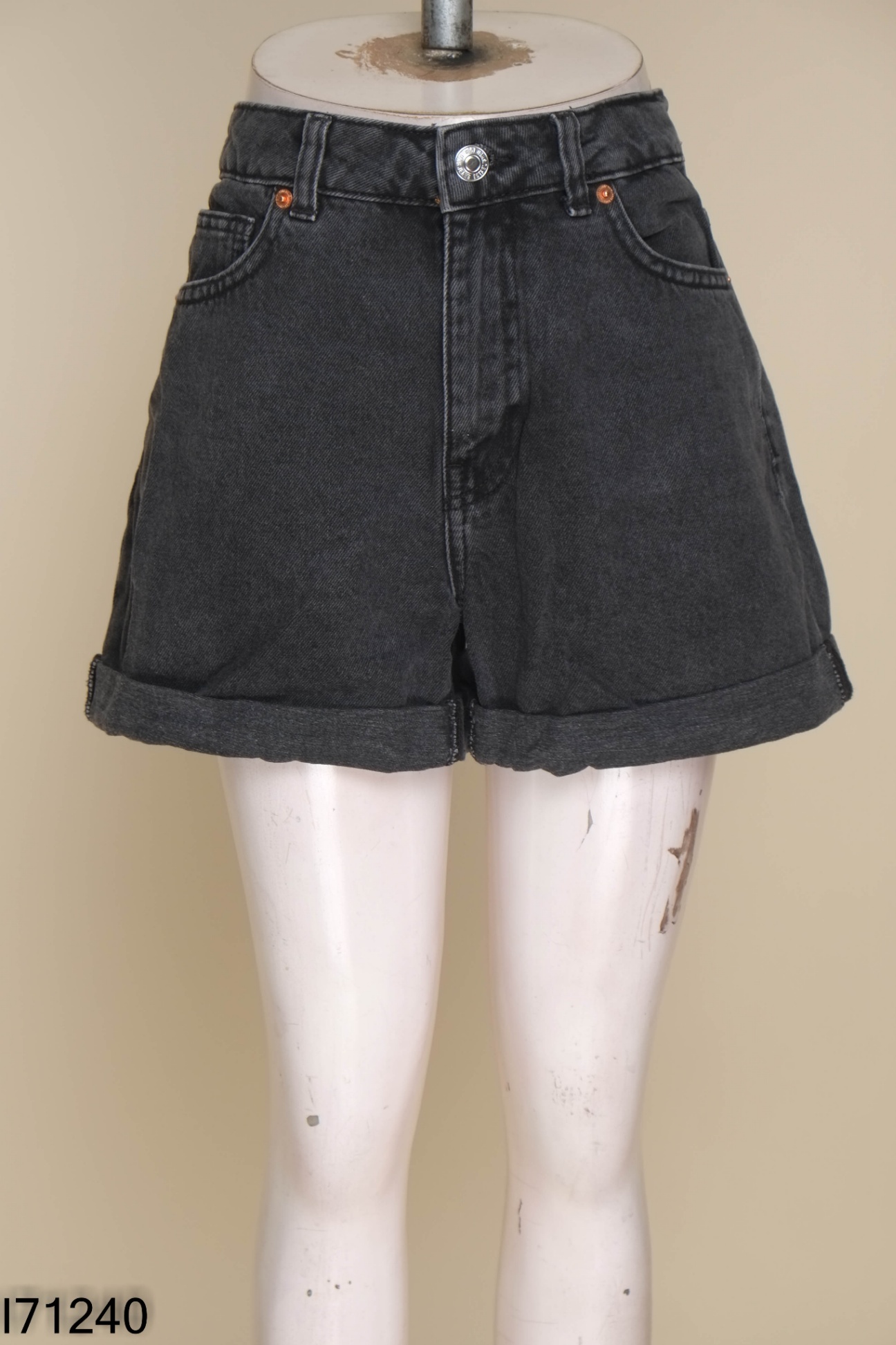 Quần MANGO jeans xám đen