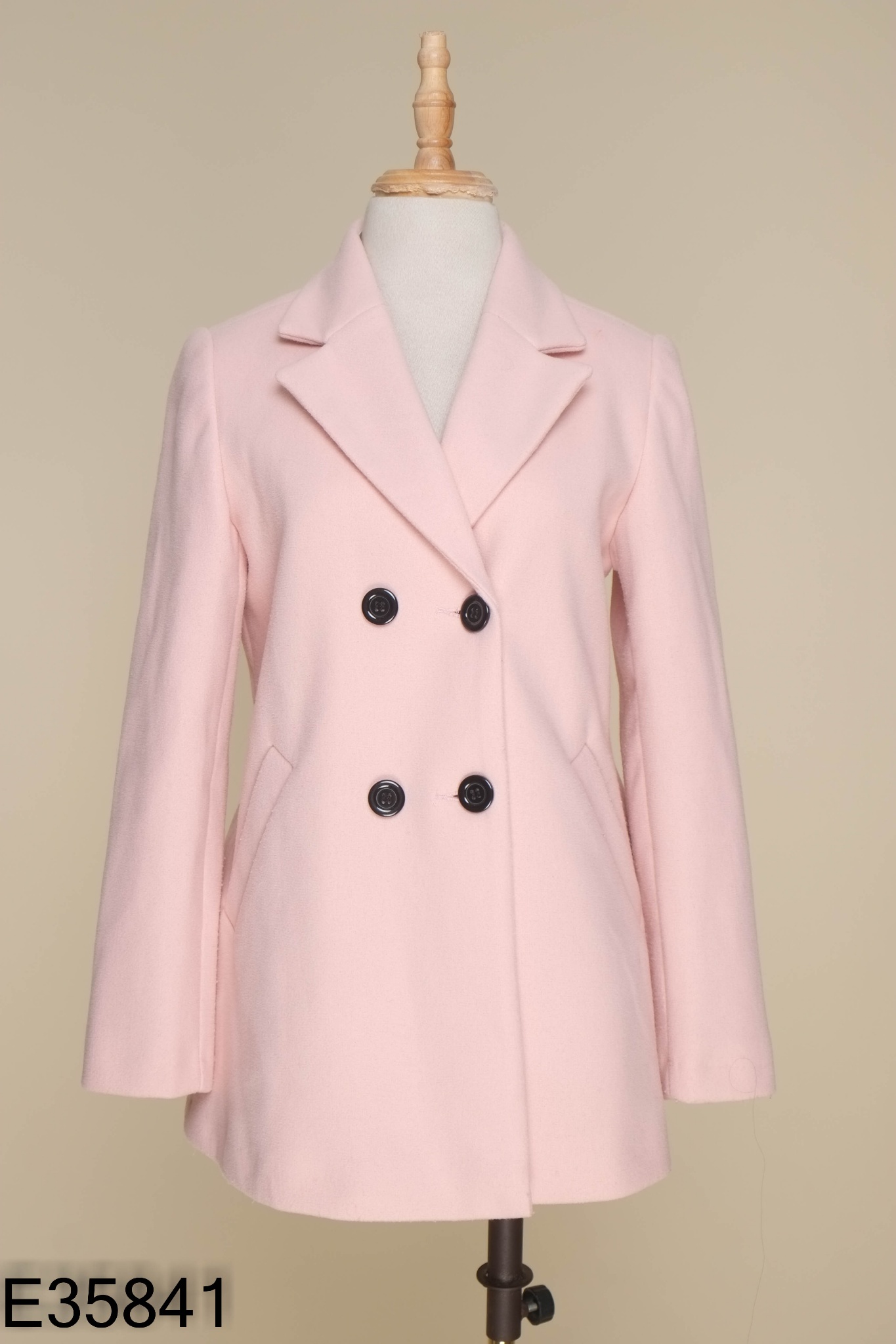 Áo 20AGAIN dạ hồng cài khuy