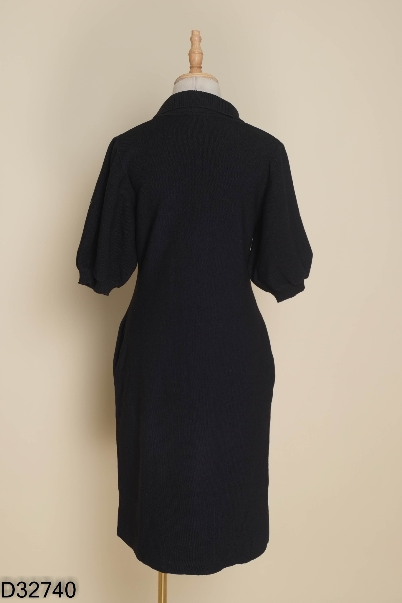 Váy xanh than dài công sở