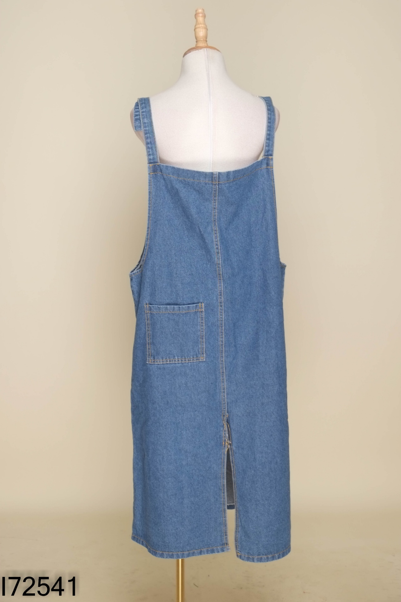Yếm váy jeans xanh trơn