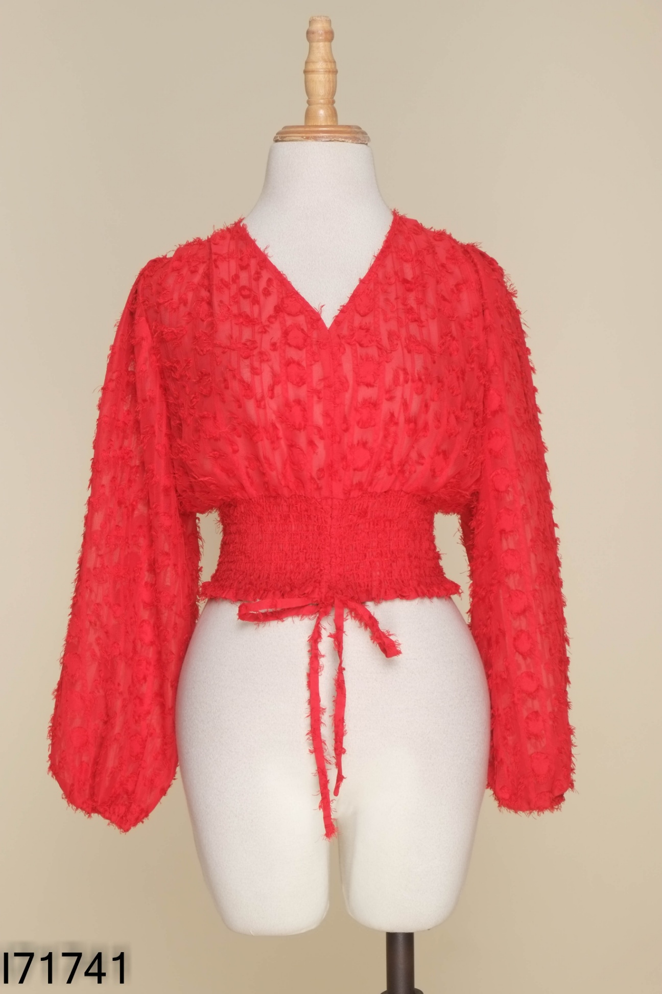 Áo OLV BOUTIQUE voan đỏ