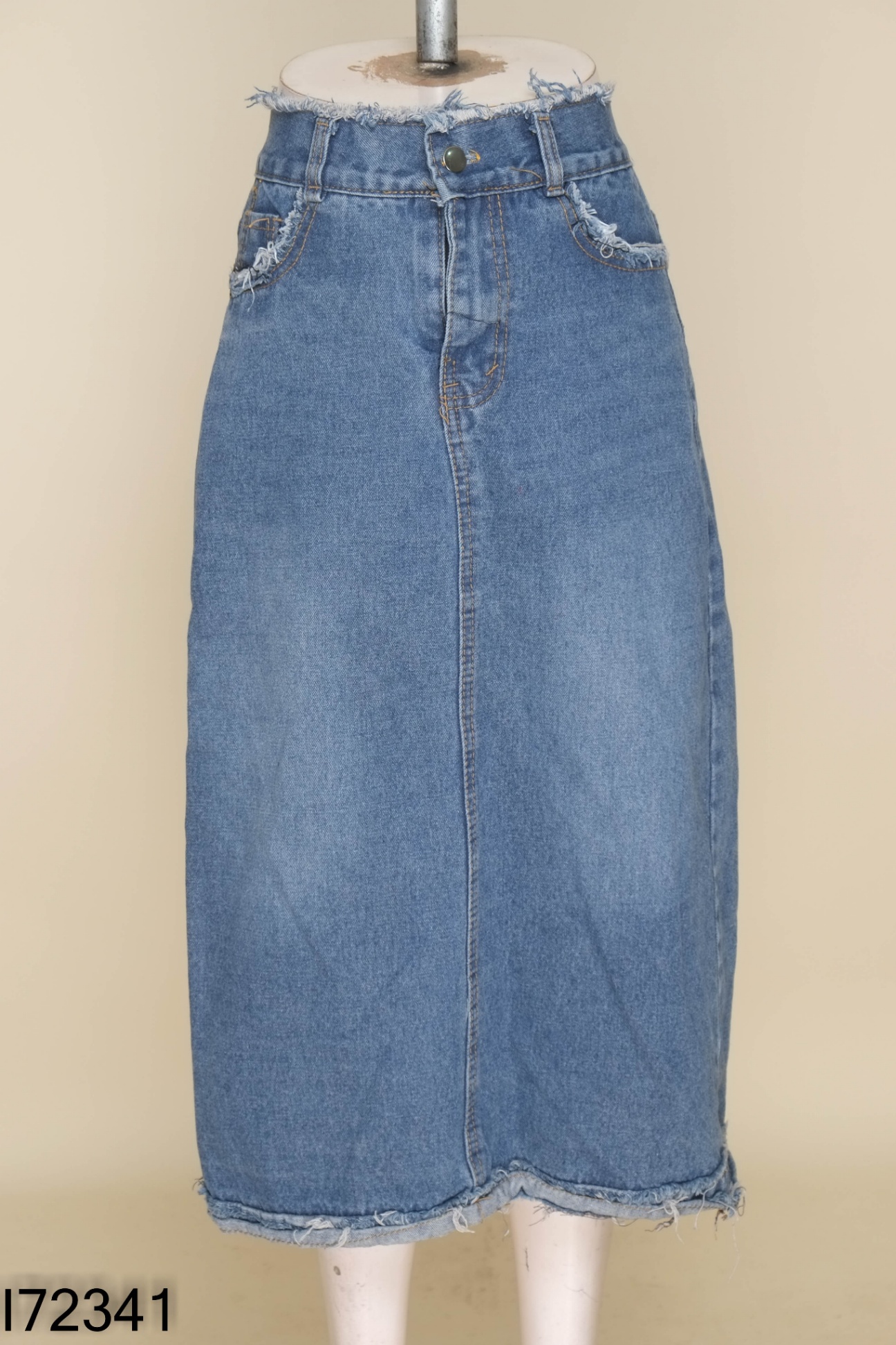 Chân váy jeans xanh