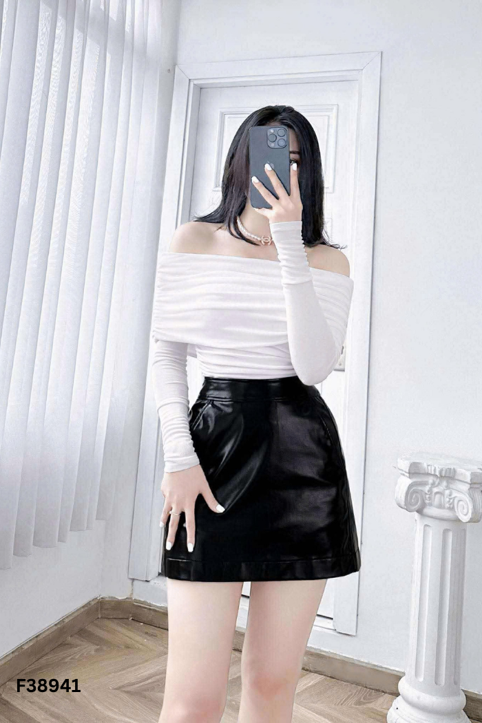 Áo MASARA trễ vai trắng