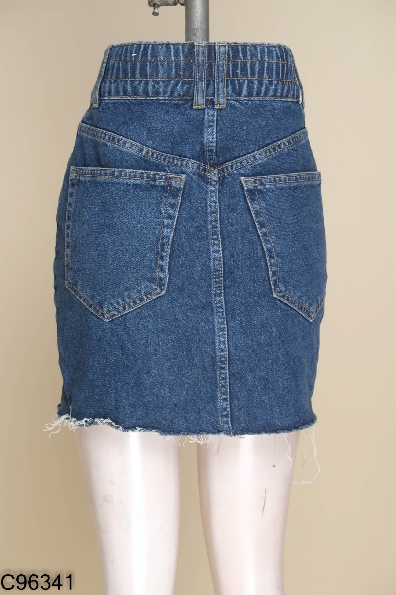 Chân váy PULL BEAR jeans xanh