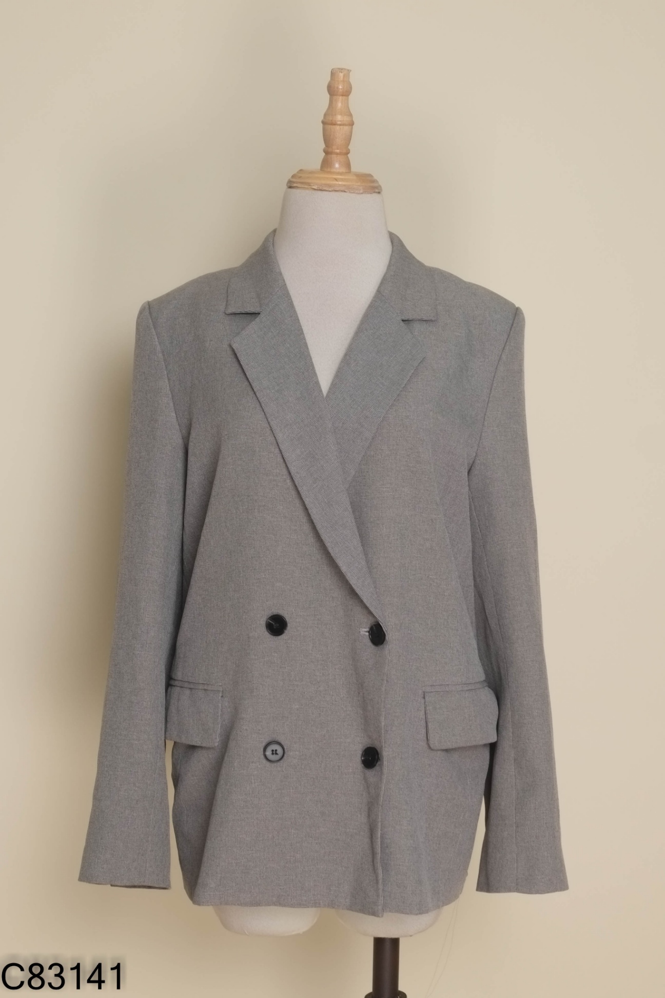 Áo blazer MONO TALK nâu be