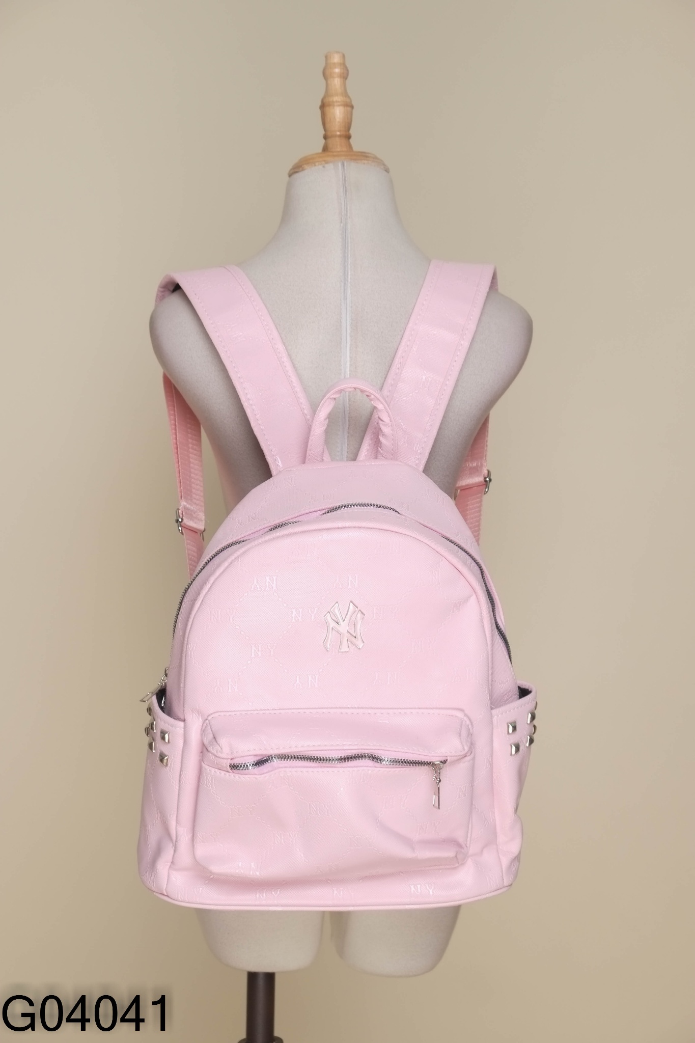 Balo hồng khoá bạc