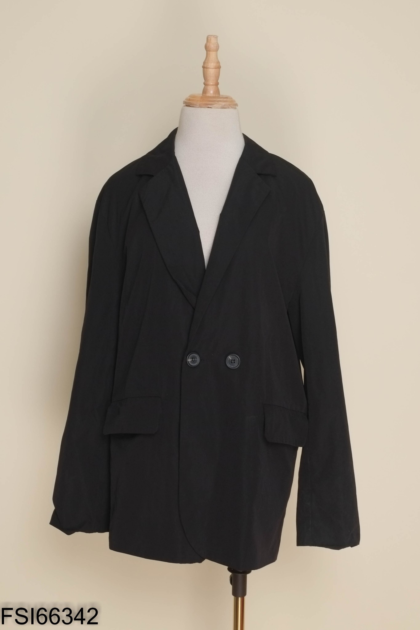 Áo đen khoác trơn