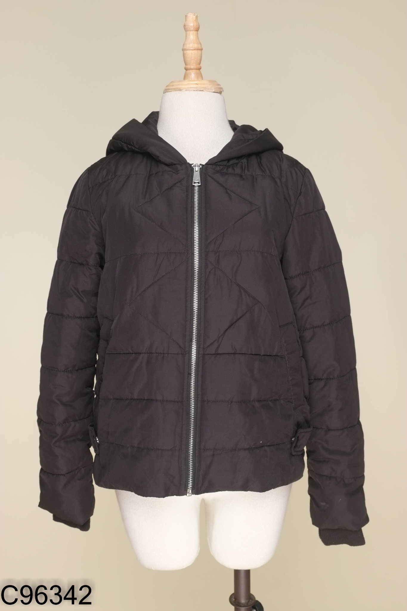 Áo khoác đen TOKYO LIFE phối mũ (trần bông)