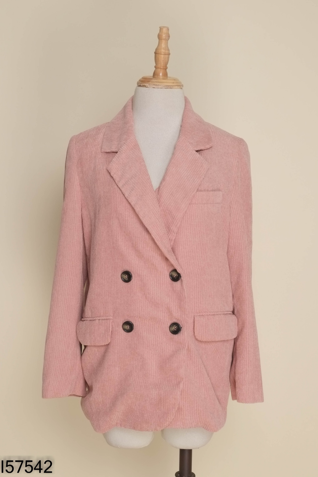 Áo LECI blazers hồng nhung tăm