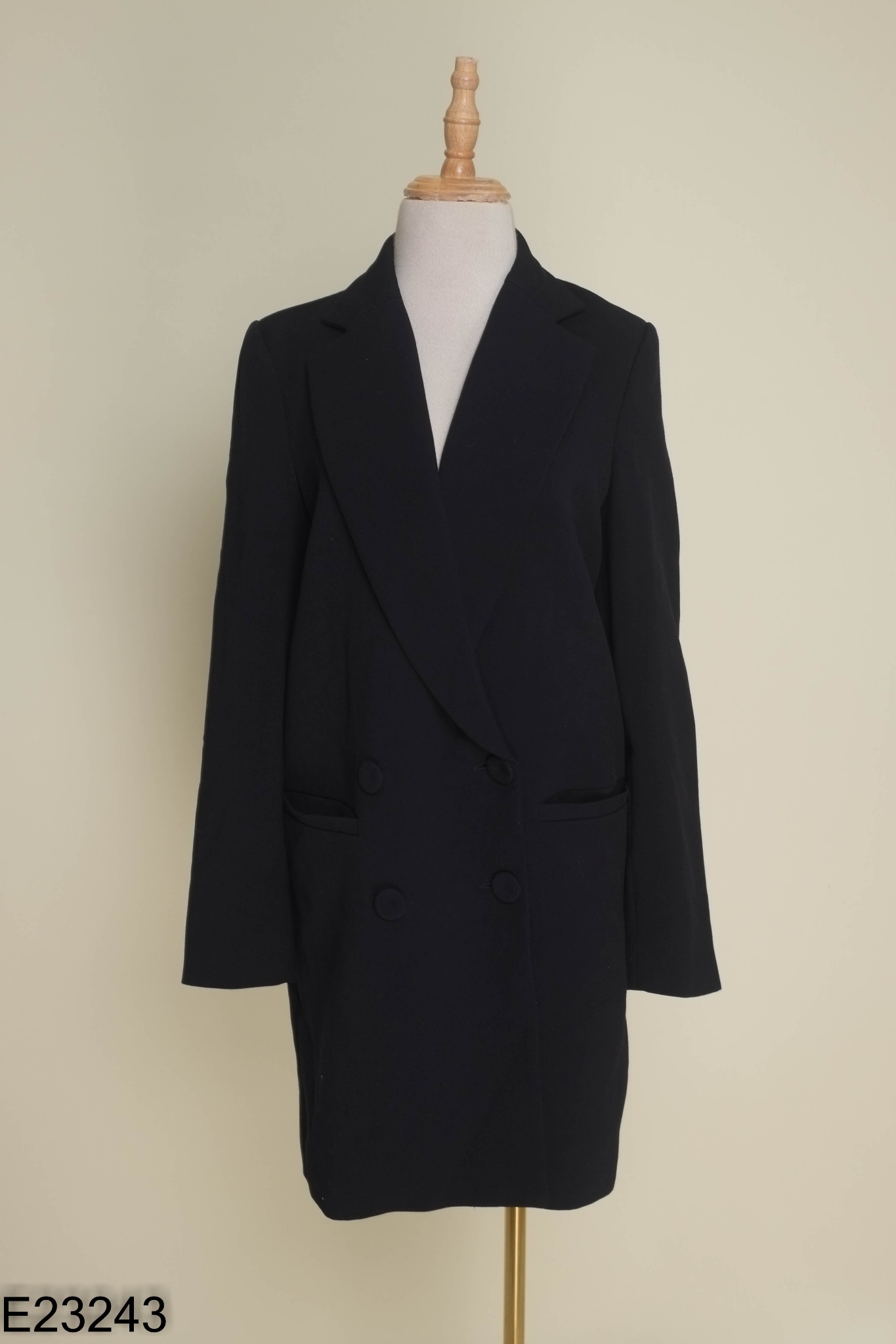 Áo khoác vest xanh than MANGO