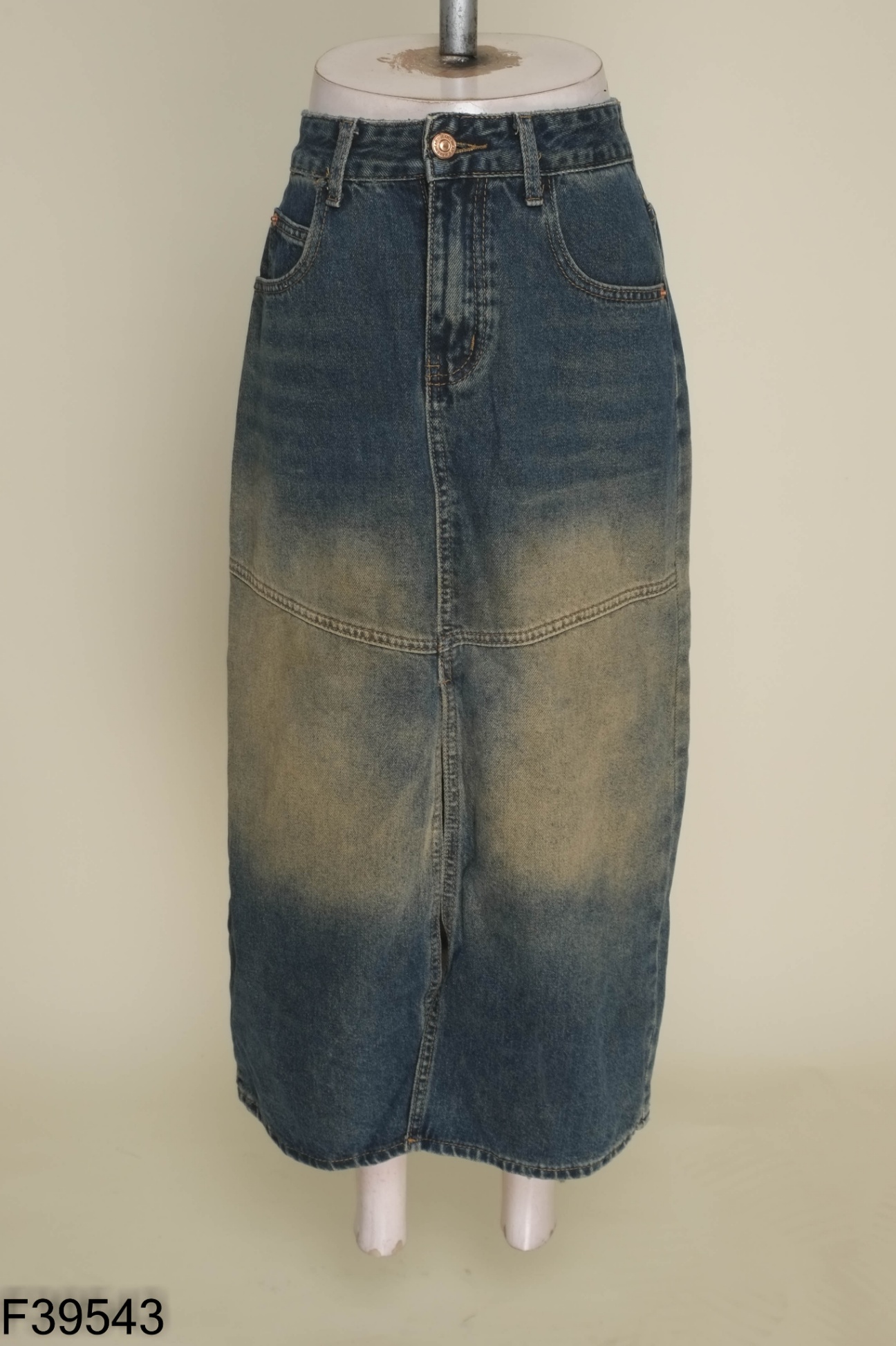 Chân váy jeans xanh