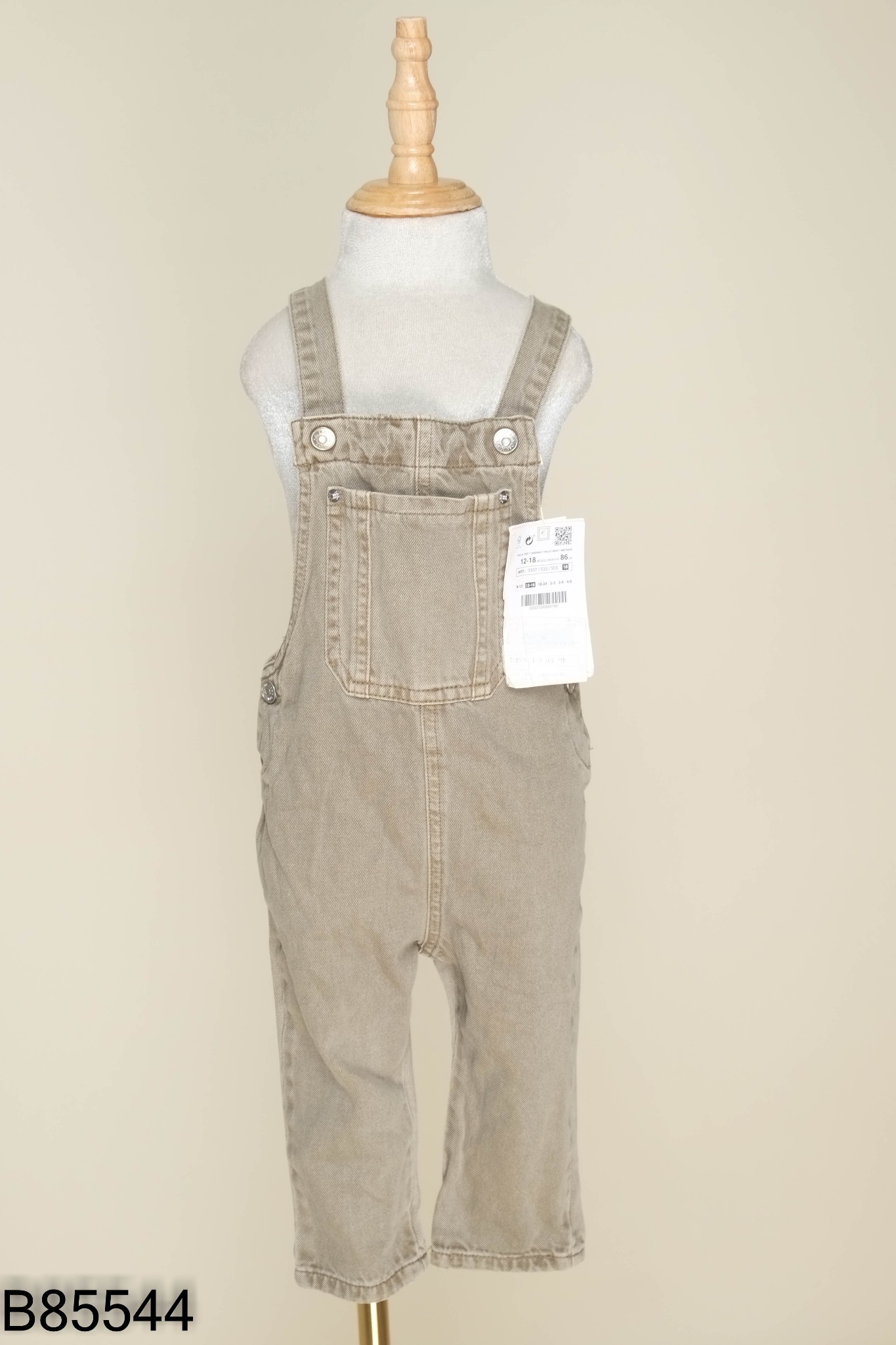 NEWTAG Quần yếm jeans xanh KIDS