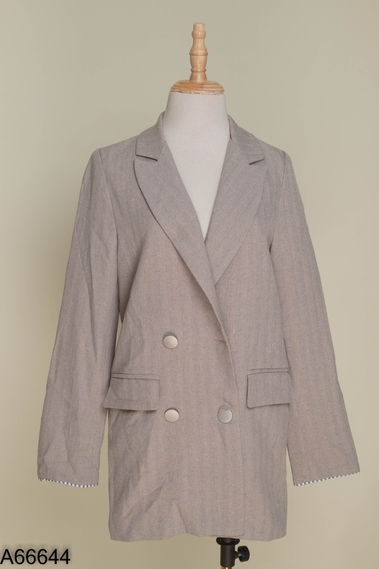 Áo khoác xám trơn