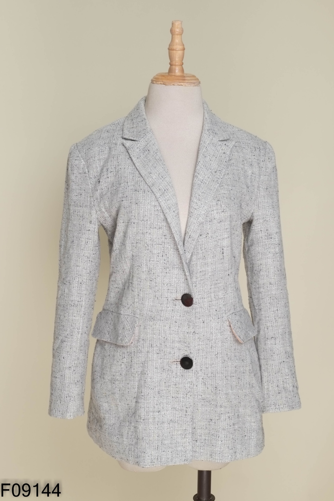 Áo khoác vest xám trơn