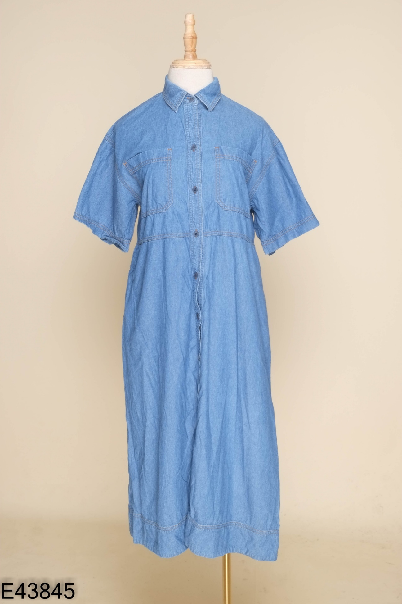 Váy sơ mi LIBE jeans xanh
