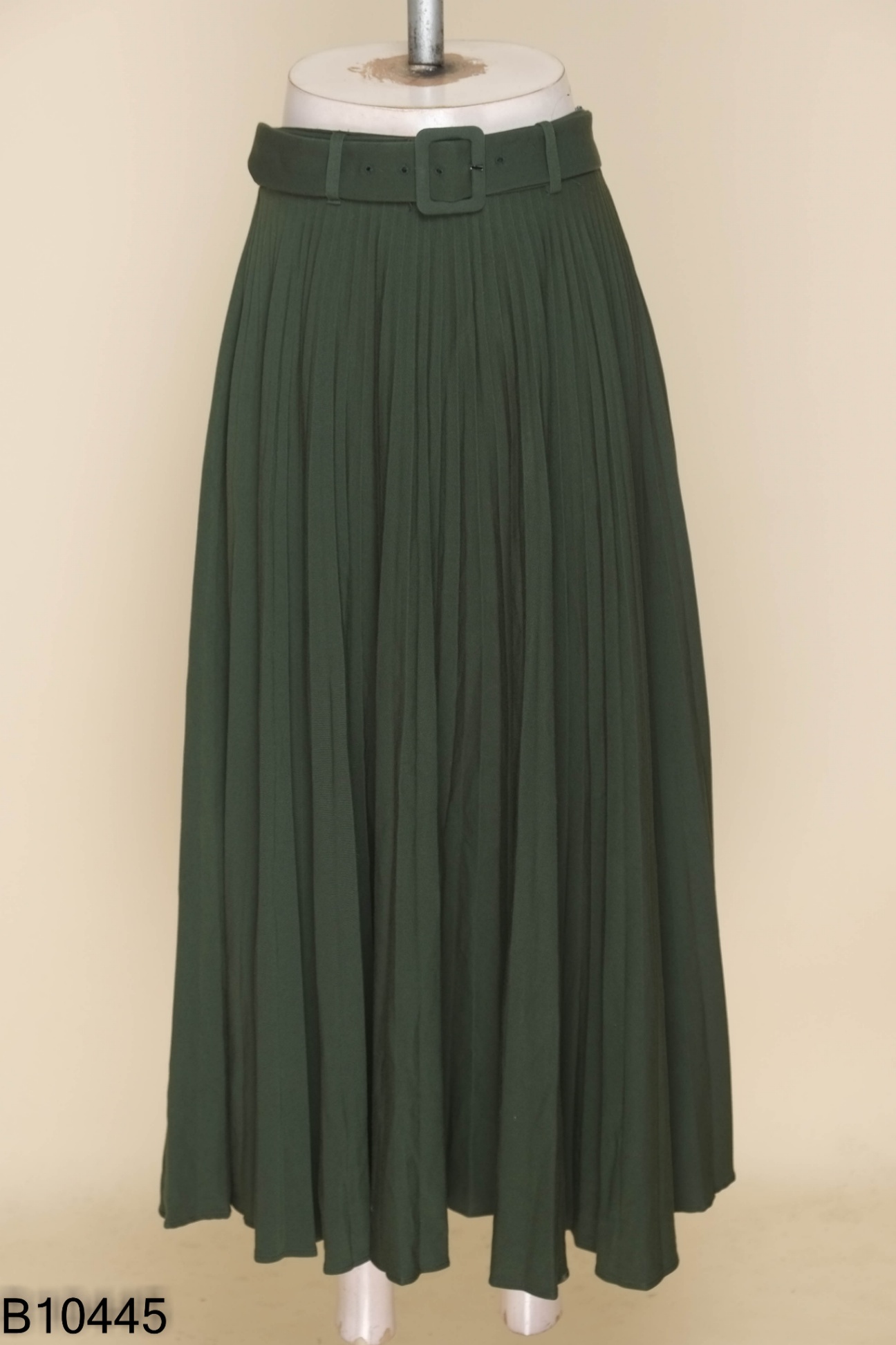 Chân váy ZARA xanh xếp ly