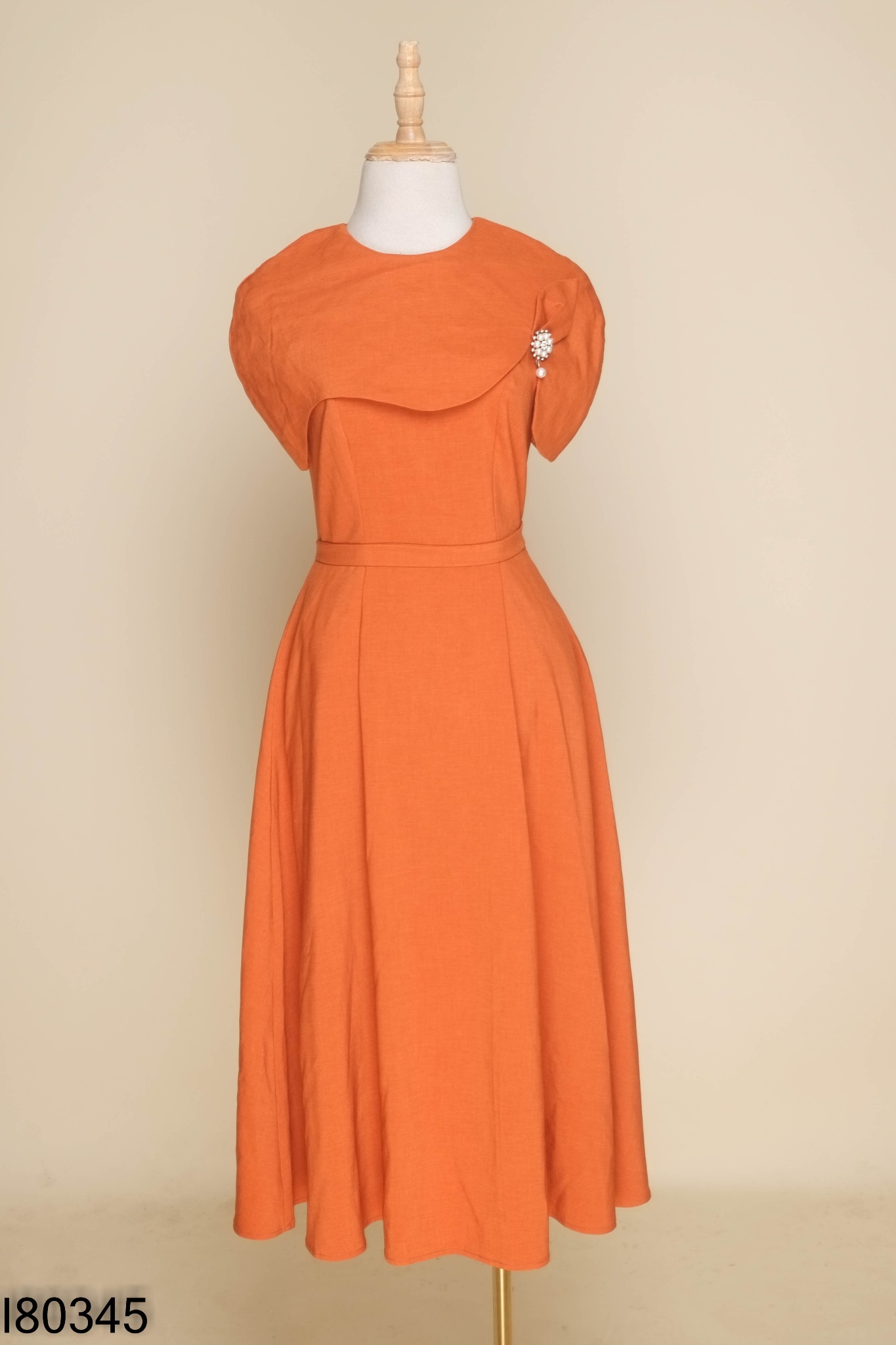 Váy cam choàng vai new