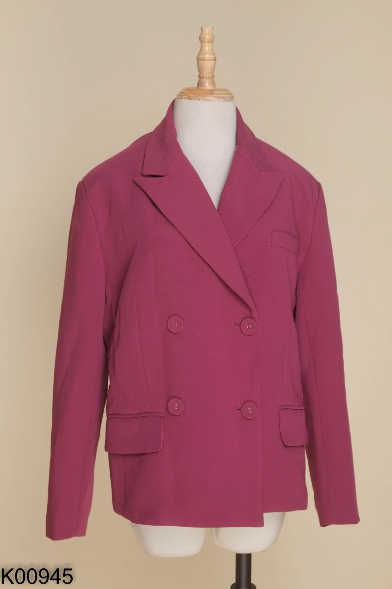 Áo blazer tím 4 cúc