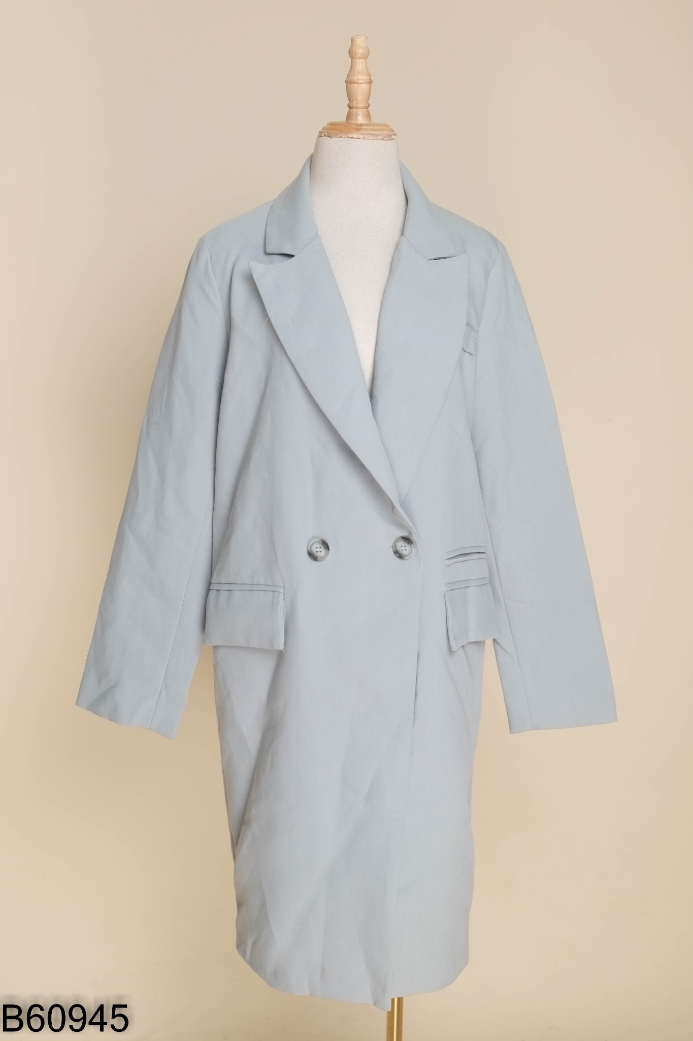 Áo khoác xanh dài