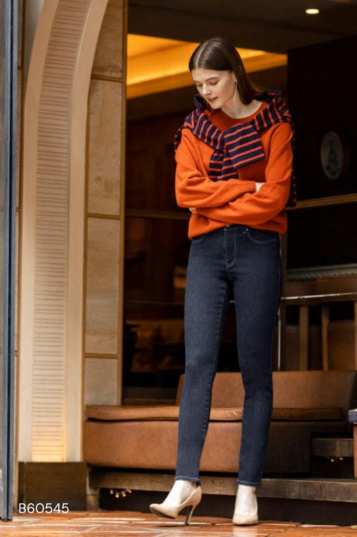 Quần legging UNIQLO jeans xanh