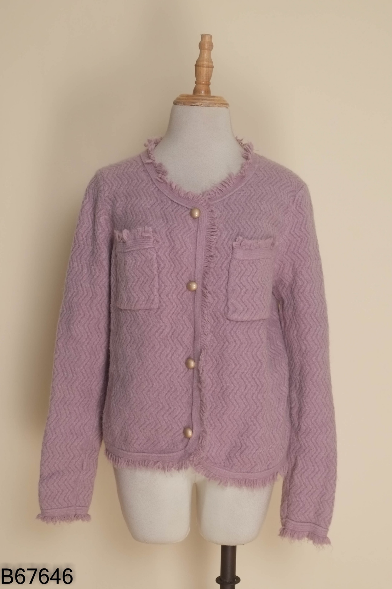 Áo khoác MISS LIN lửng tím