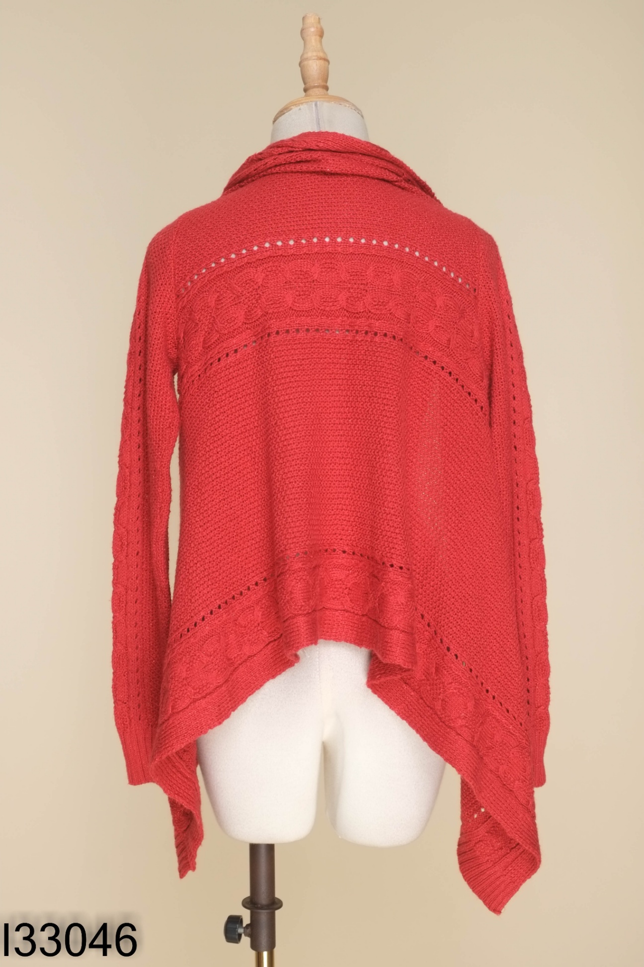Áo cardigan ZARA len đỏ
