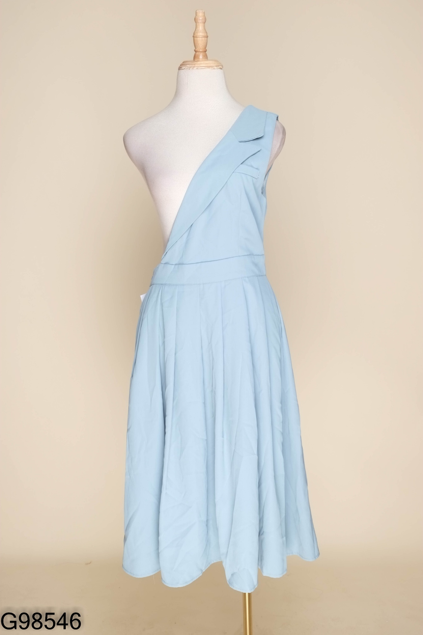 Váy yếm xanh dáng dài