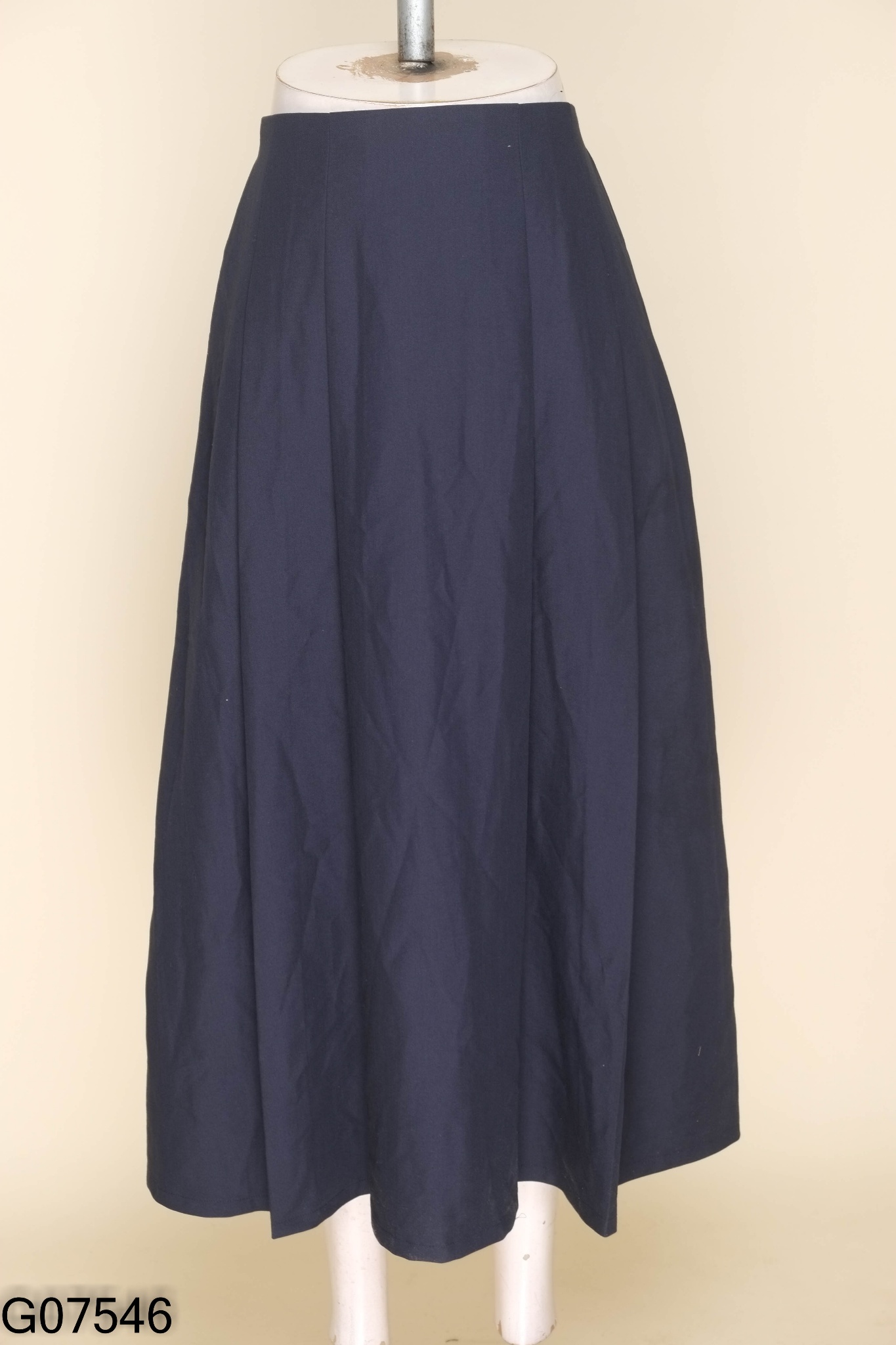 Chân váy SERA xanh than xếp ly dài