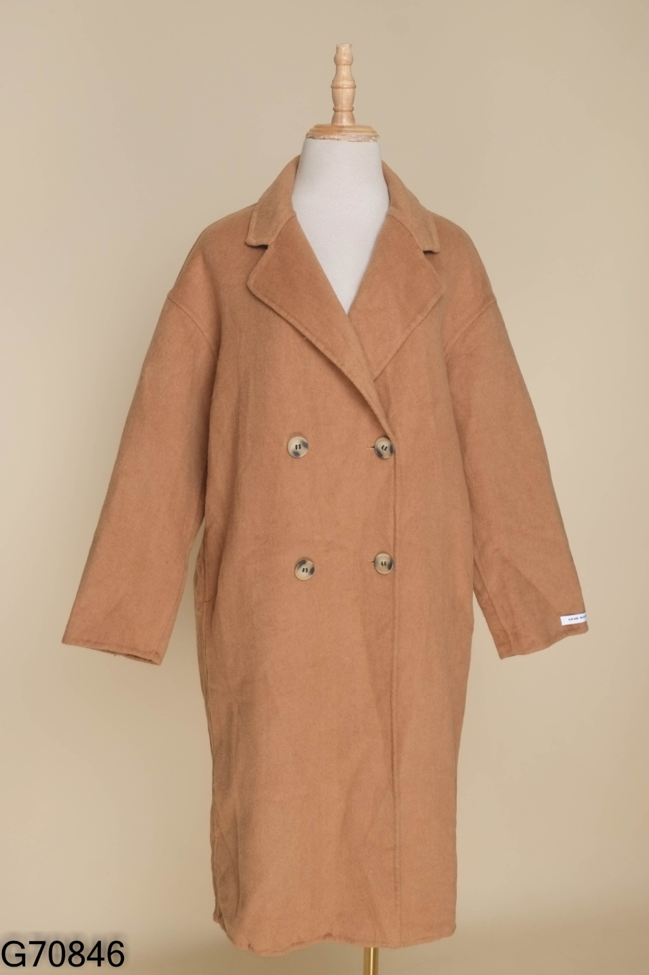 Áo khoác nâu dài