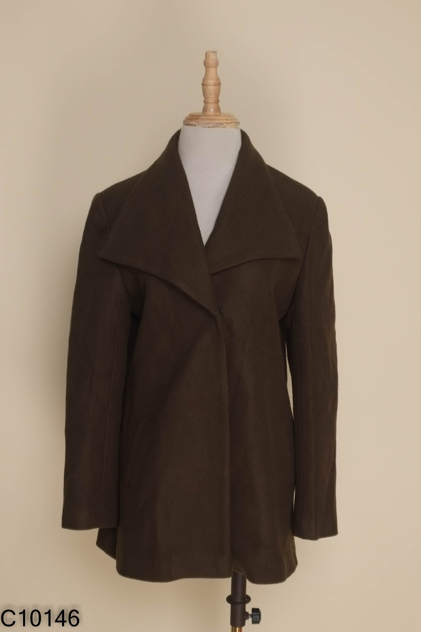 Áo dạ ELA DRESS xanh rêu