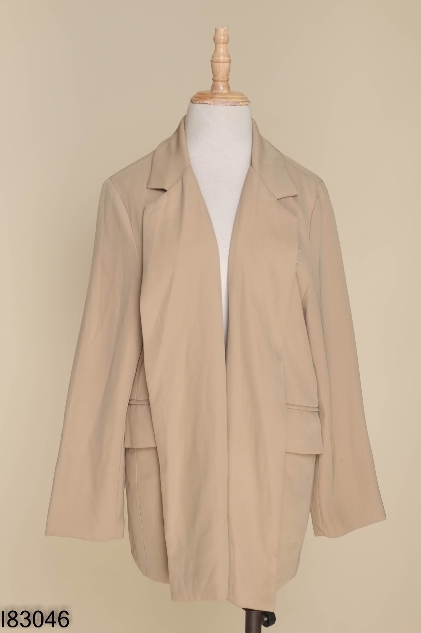 Áo blazer BOILING nâu trơn