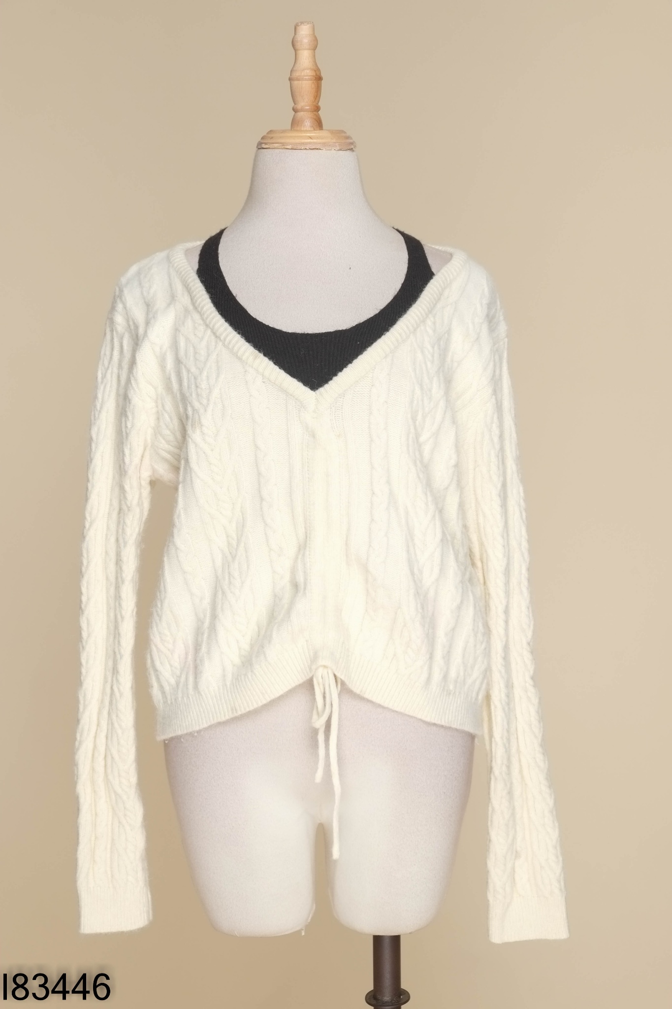 Áo len be phối đen