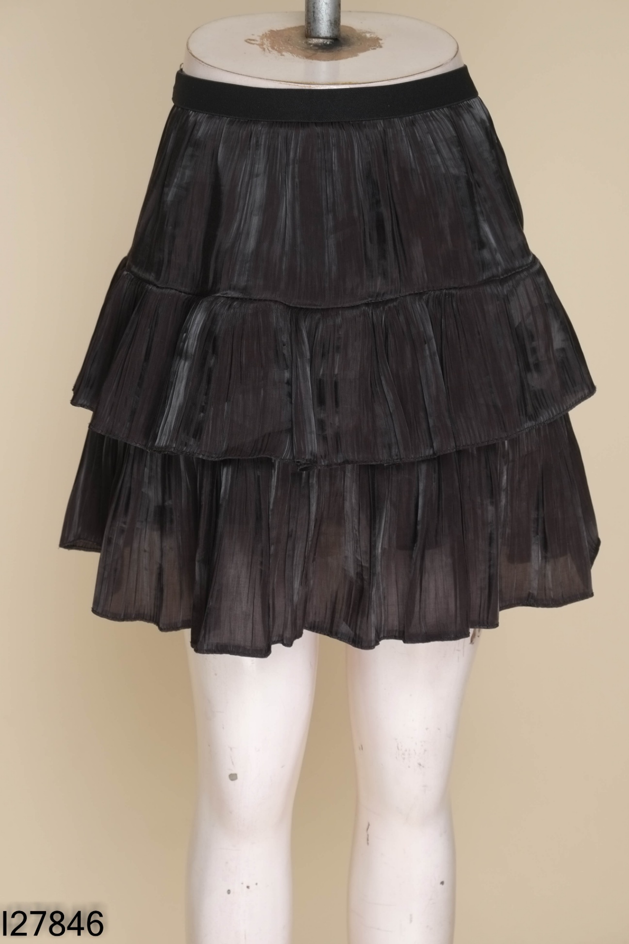 Chân váy 2 tầng đen