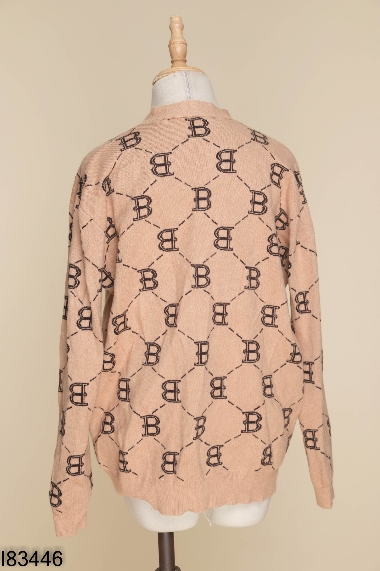 Áo cardigan len be họa tiết