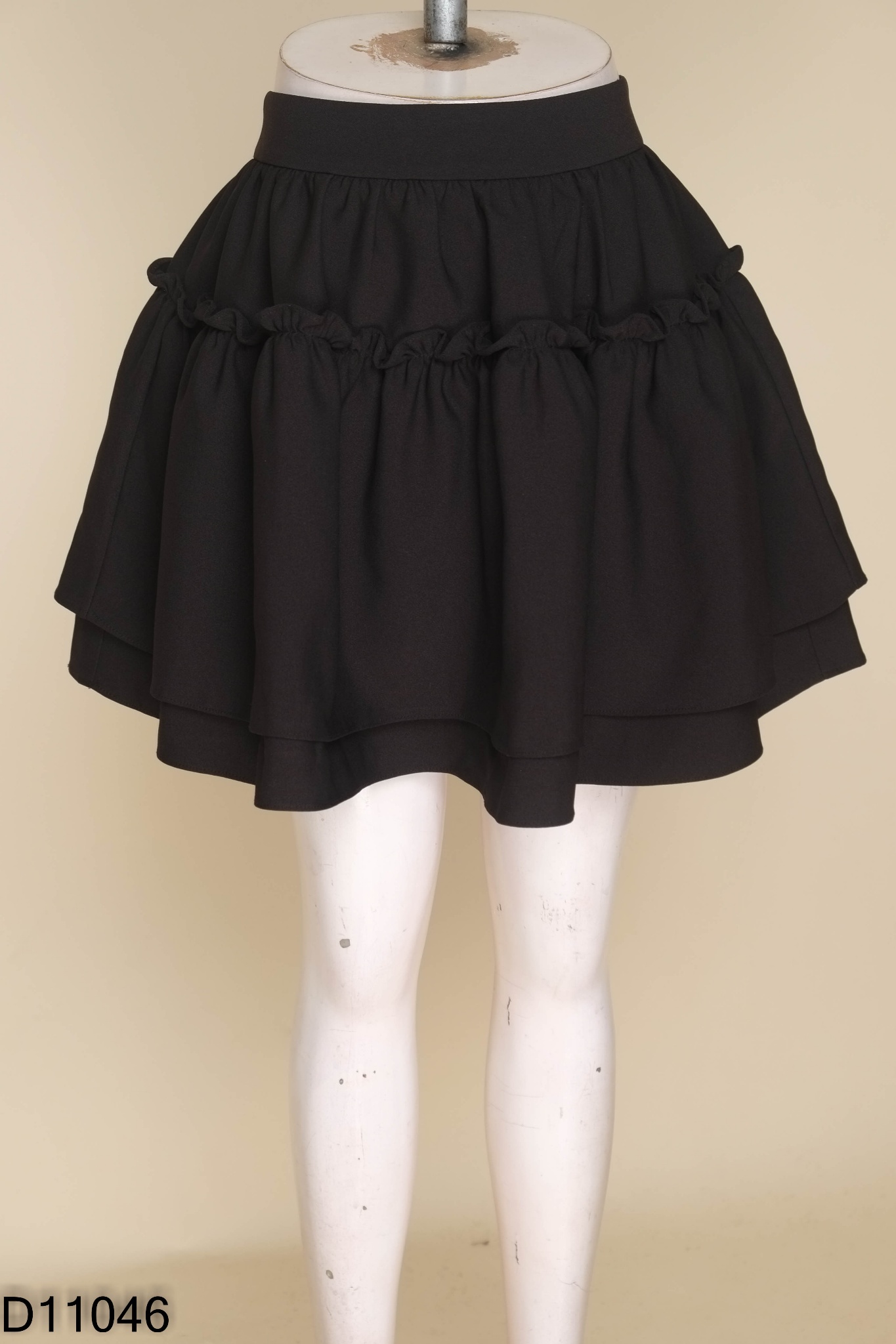 Chân váy ELISE đen xòe 2 tầng