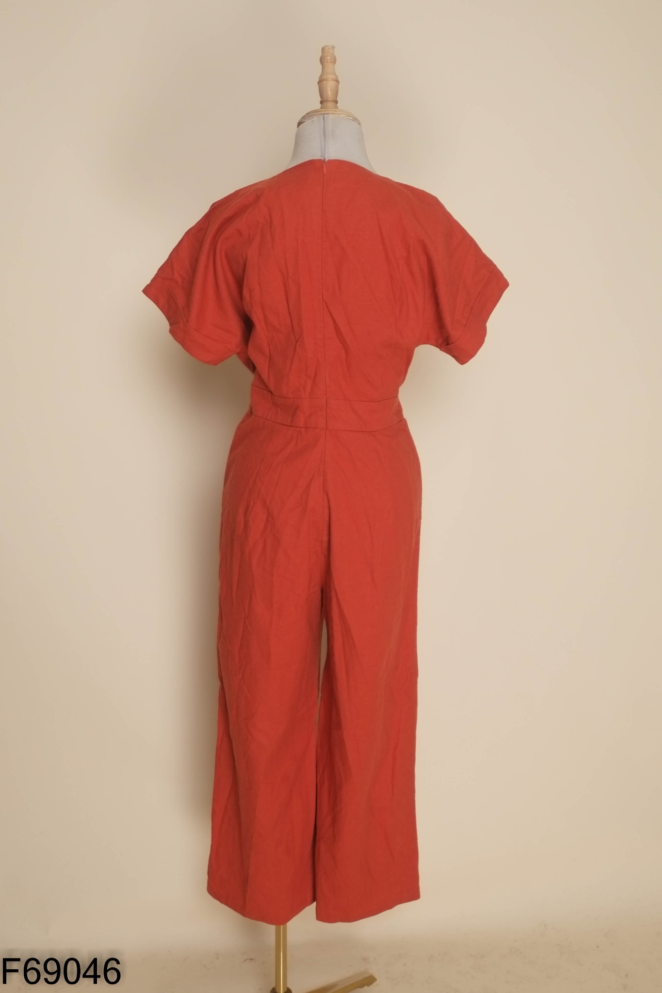 Jumpsuits linen CARDINA cam phối cúc