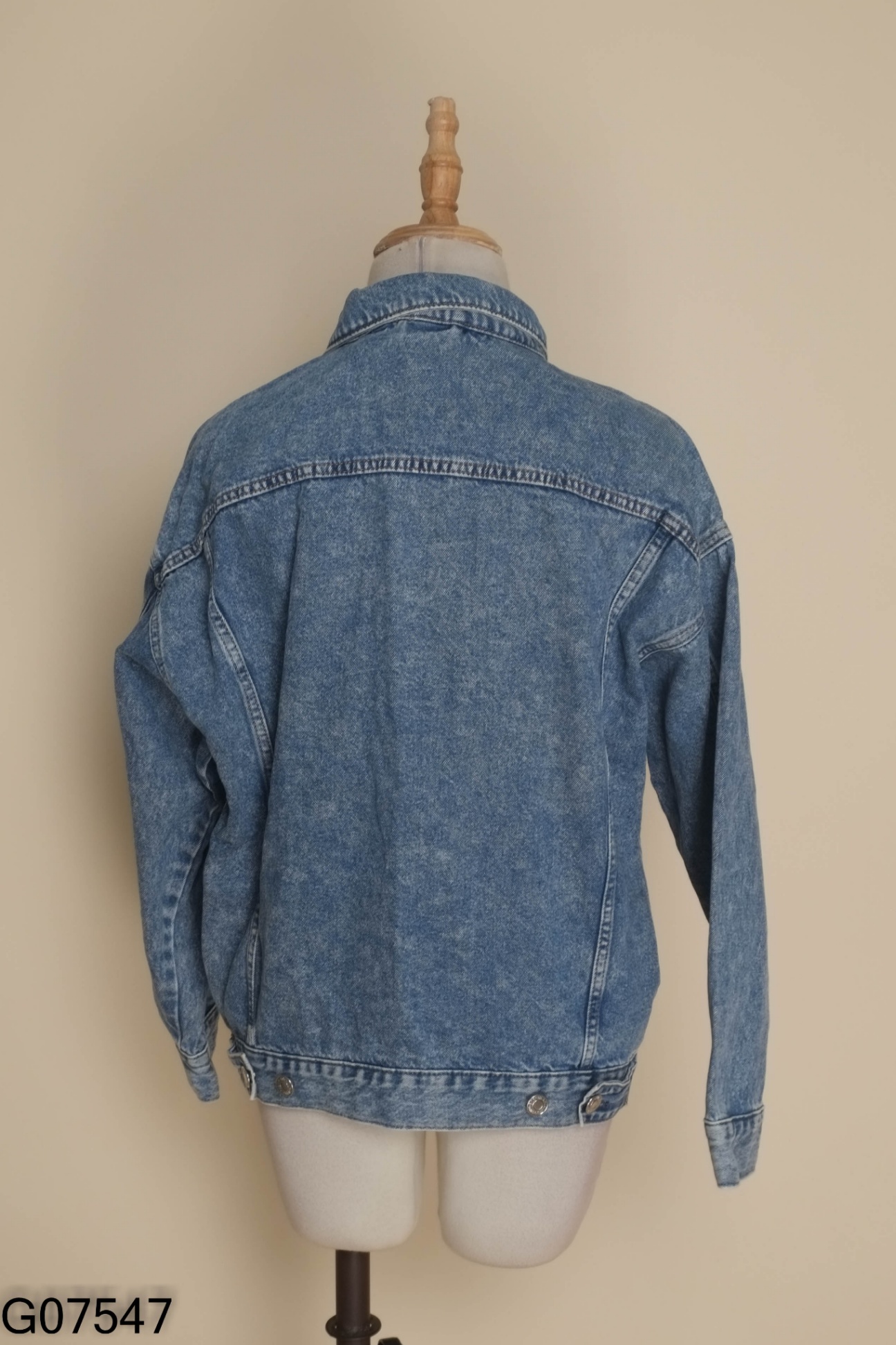 Áo khoác jeans DENIM xanh trơn