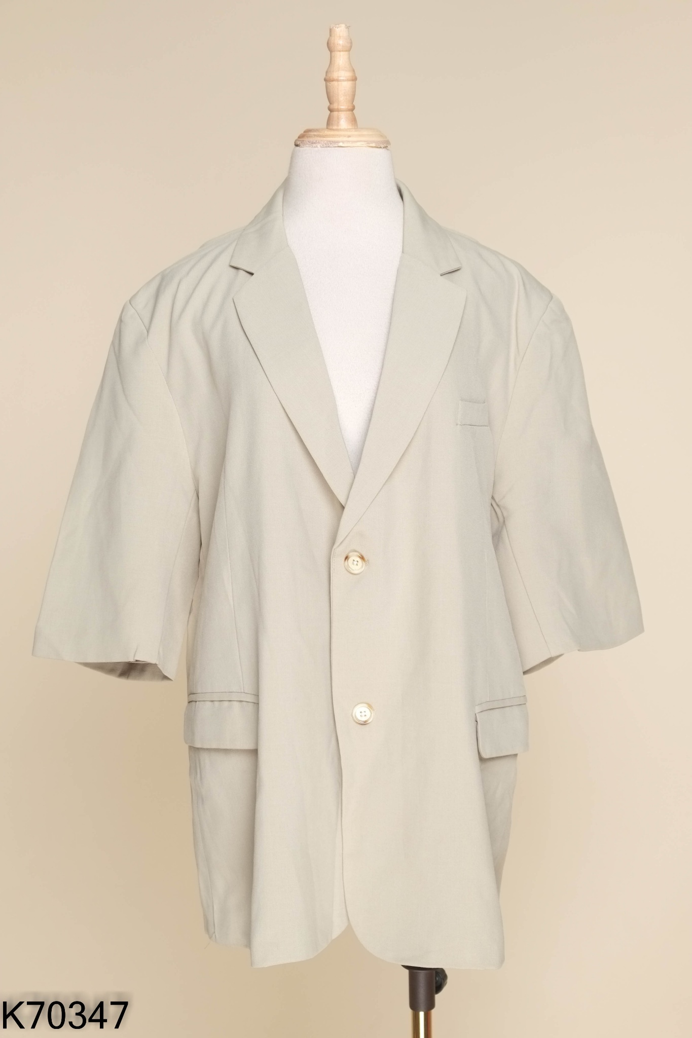 Áo blazer xanh trơn