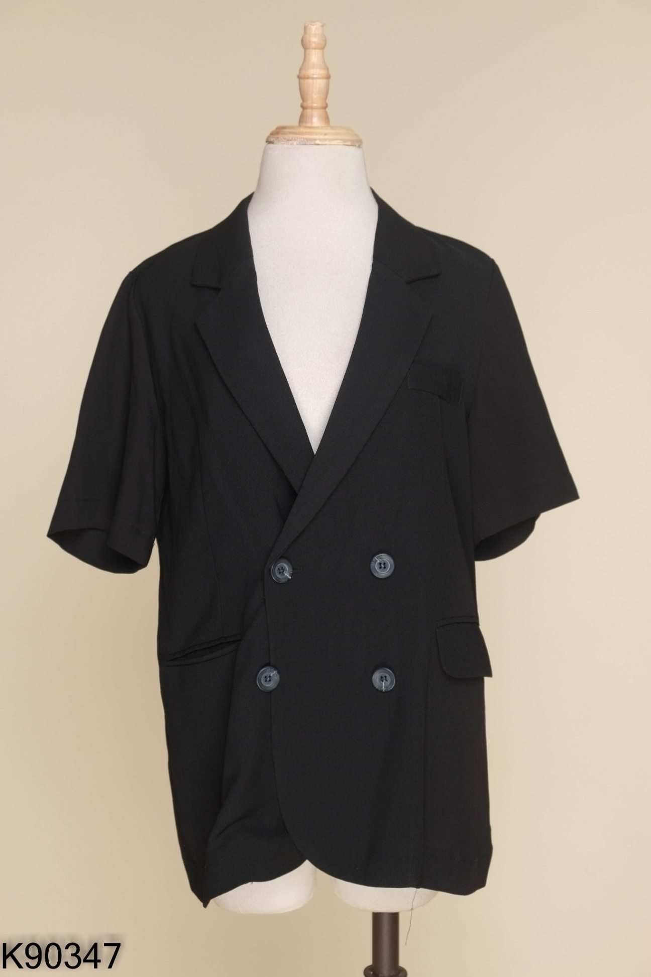 Áo blazer đen LECI ngắn tay