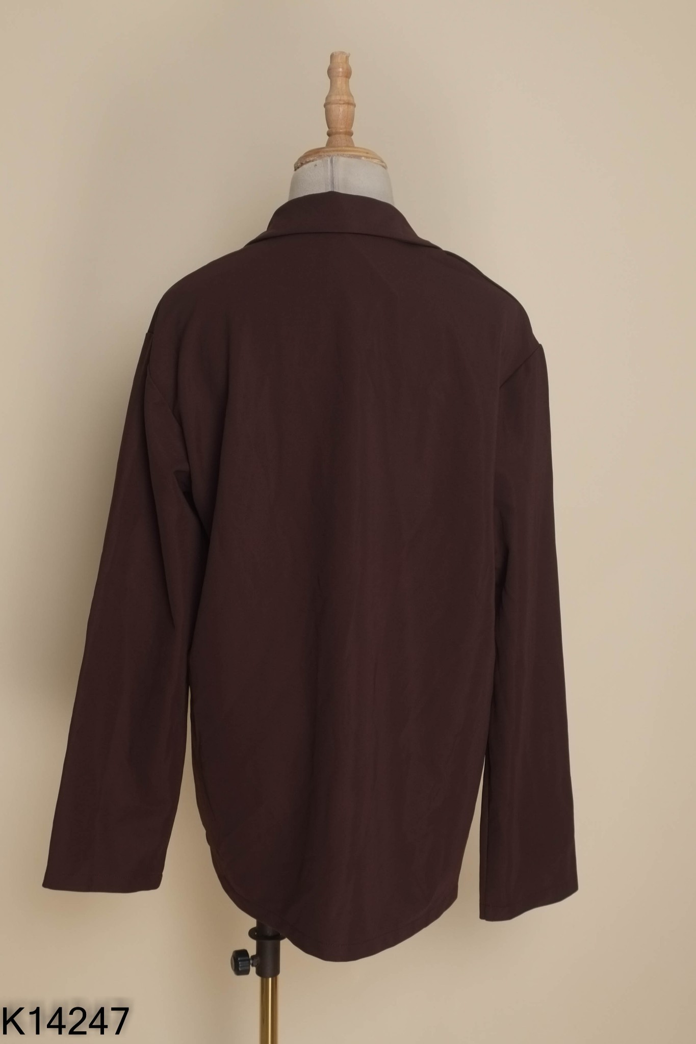 Áo GU blazers đỏ mận